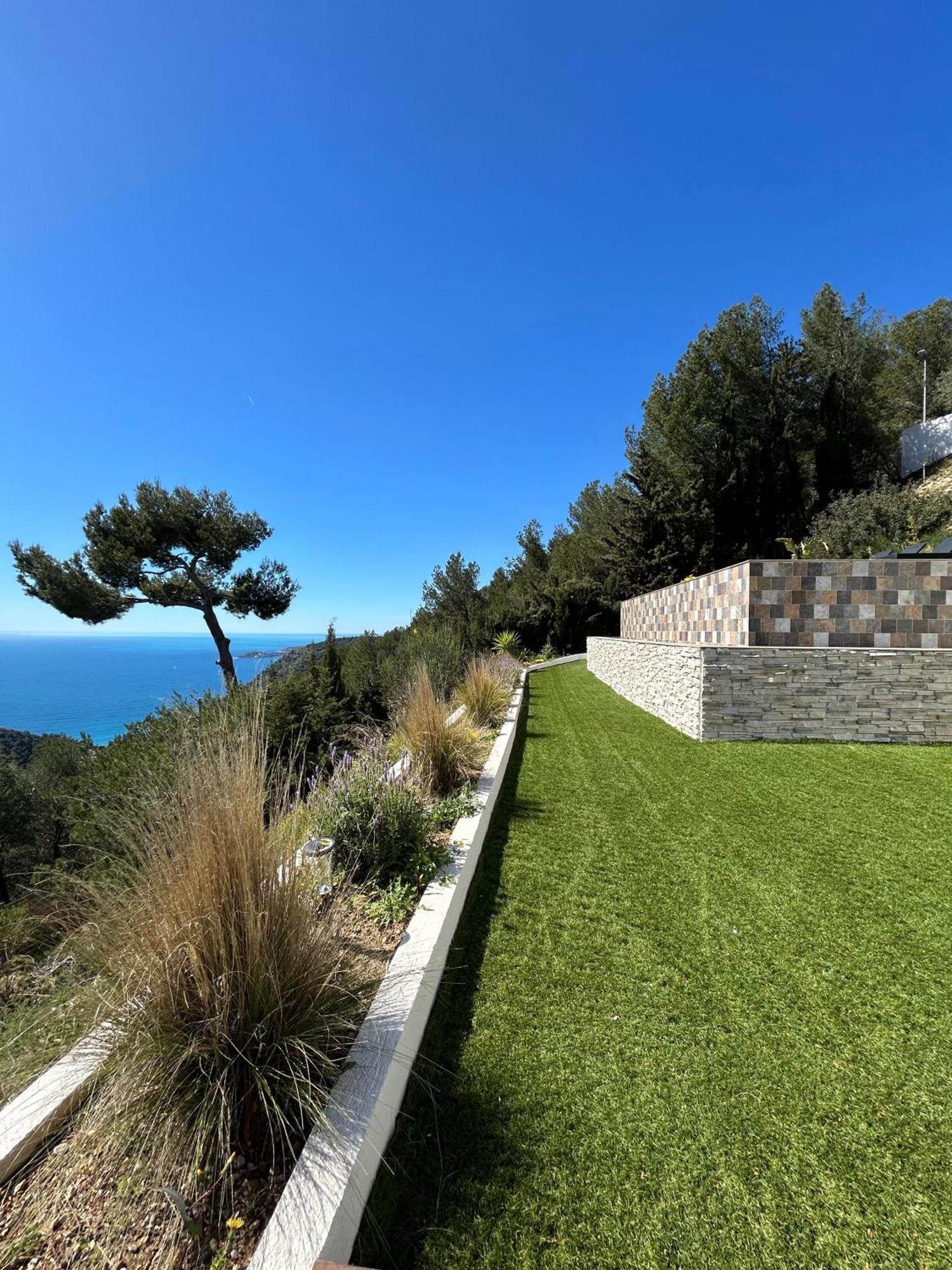 Eze - Appartement Dans Bas De Villa Avec Piscine Pres De Monaco Luaran gambar